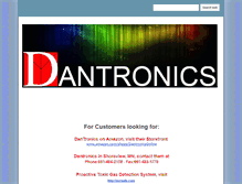 Tablet Screenshot of dantronics.com